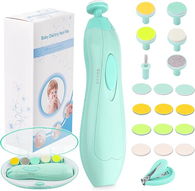 Baby Nail Trimmer Electric Nail File Baby Nail Clippers, 20 in 1 Safe Nail by Unknown