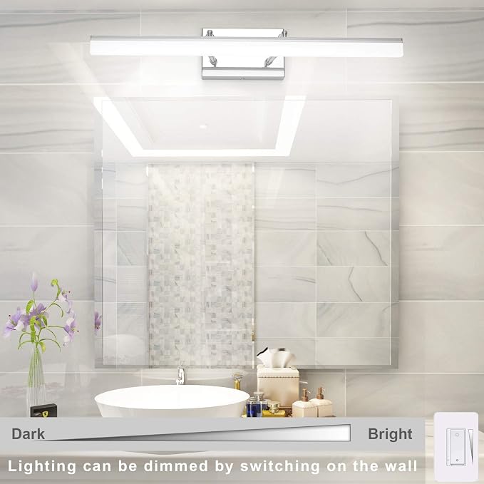 Aipsun 24 inch Dimmable LED Vanity Lights Adjustable Bathroom Light Fixtures - Image 5