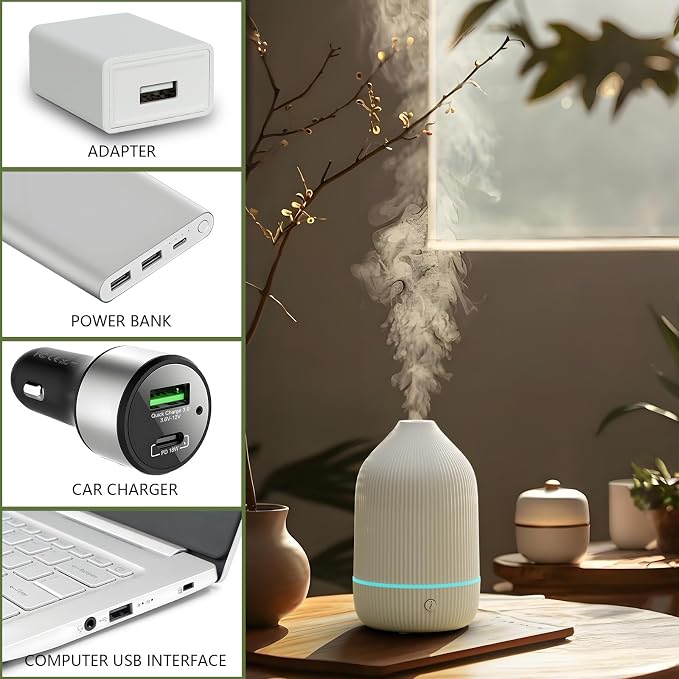 SOICARE Diffuser, USB Plug-in Car Portable Aromatherapy Diffuser, Essential Oils - Image 2