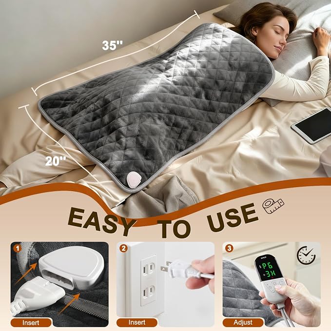Heating Pad King Size for Back Neck & Shoulders - Image 8