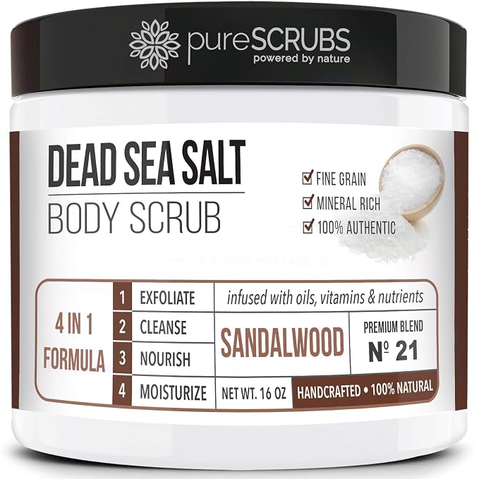 pureSCRUBS Premium Sandalwood Body Scrub Set by pureSCRUBS