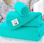 Turquoise Towels for Bathroom by VOOVAMOVAS