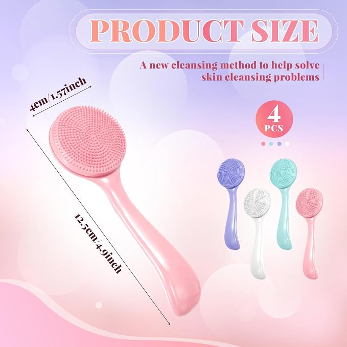 JJUNW 4 Pcs Silicone Face Brush - Image 5