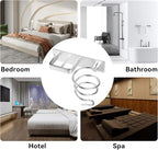 YUET Hair Dryer Holder Hairdryer Station Wall Mounted Shelf Bracket - Image 8