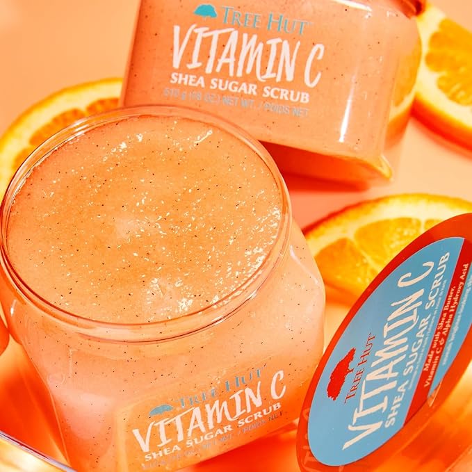 Tree Hut Vitamin C Shea Sugar Scrub, Mothers Day Gifts, Exfoliating Body Scrub - Image 3