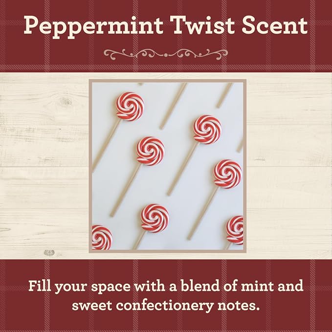 Our Own Candle Company, Peppermint Twist Scented Mason Jar Candle, 100 Hour - Image 2