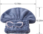 Jseng 2PC Microfiber Hair Drying Caps, Extrame Soft & Ultra Absorbent, Fast - Image 3