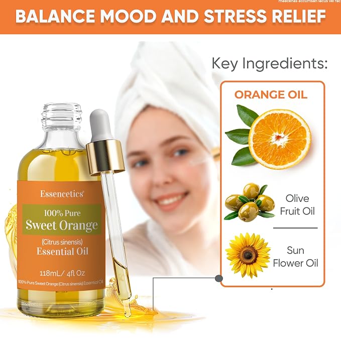 Sweet Orange Essential Oil 4oz - Image 3