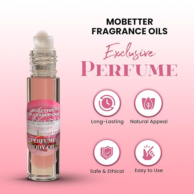 MOBETTER FRAGRANCE OILS Pink Sugar Hills Beyond Luxury Perfume Body Oil - Image 2
