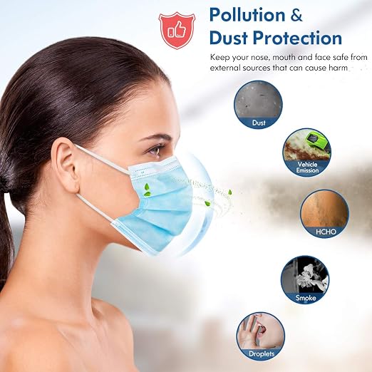 HDFK Face Mask Disposable Adults 3Ply Non-Woven - Image 4