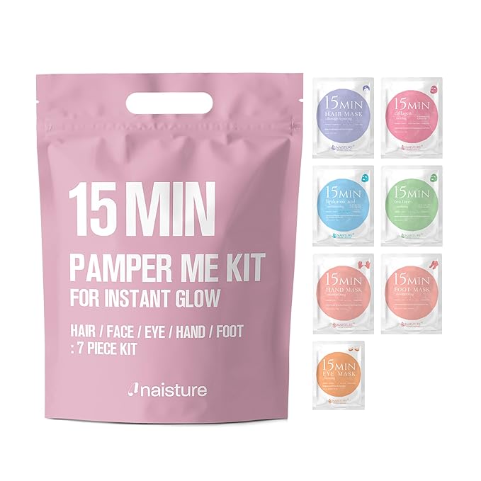 Naisture 15 Min Pamper Me Kit Korean Spa Skincare Gift Set by Naisture