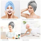 BEoffer Microfiber Hair Towel, 3 Packs Hair Turbans - Image 5