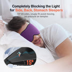 LitBear Sleep Mask for Side Sleeper Women Men, Eye Mask for Sleeping Light - Image 2