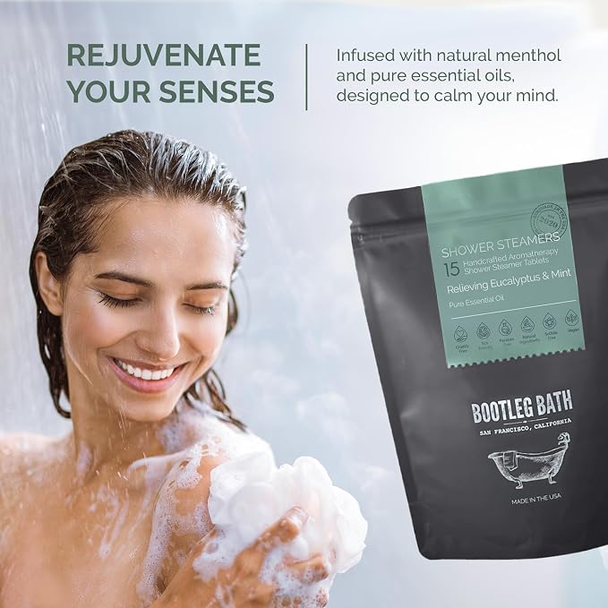 Shower Steamers Aromatherapy Eucalyptus and Mint 15 Pack, 100% Pure Essential - Image 5