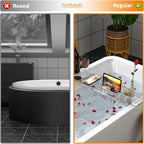 Yieach Luxury Tub Tray for Bathtub Expandable, Plastic Bath Board & Table - Image 5