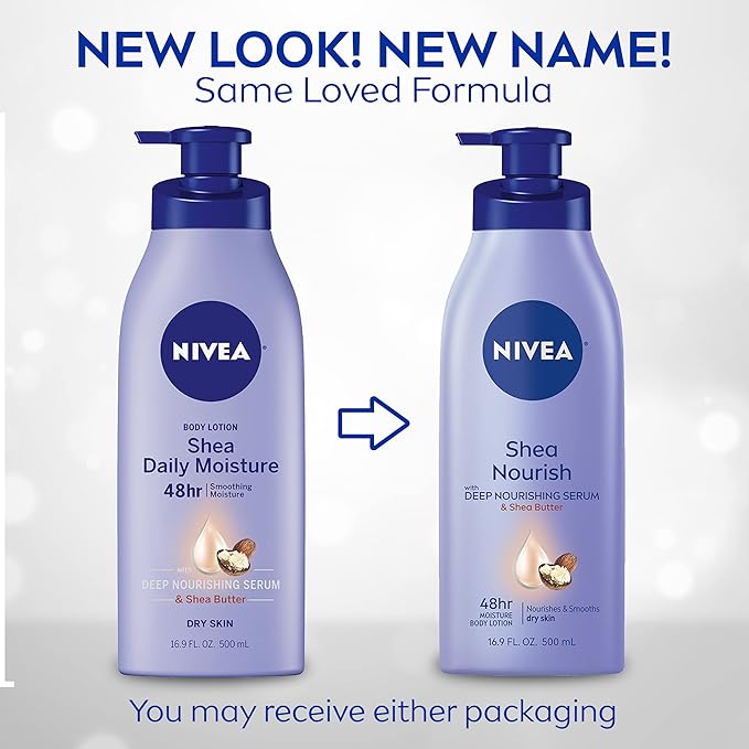 NIVEA Shea Nourish Body Lotion for Dry Skin - Image 3