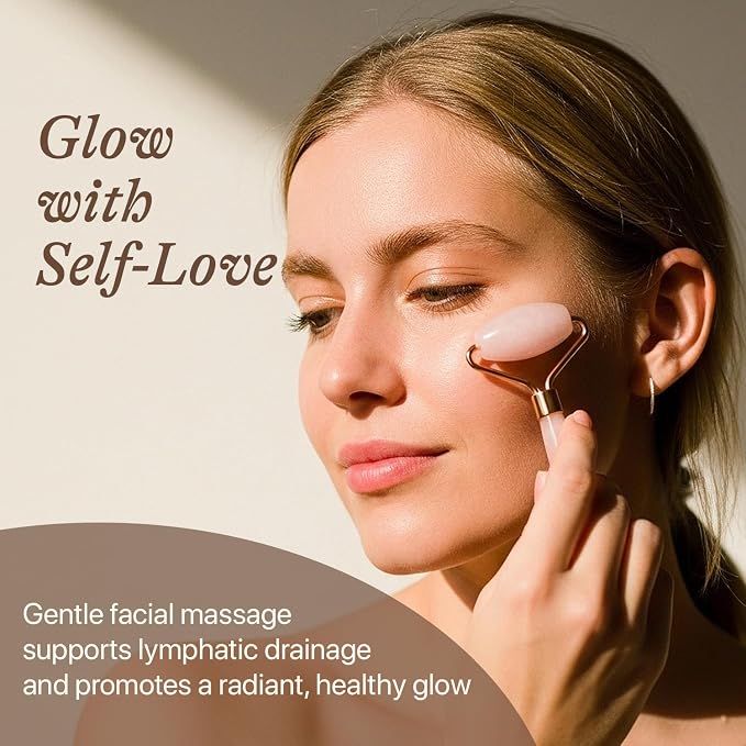 Rose Quartz Face Roller - Image 3