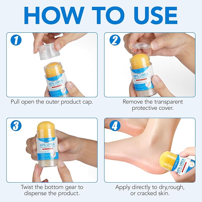 Uruses Urea Cream 60% plus Salicylic Acid 2% Urea Foot Care Stick, Foot Cream - Image 8