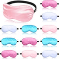 12 Pieces Silk Sleep Mask Pure Silk Sleep Eye Mask by BBTO
