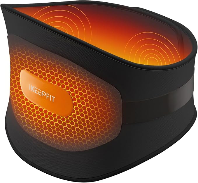 IKEEPFIT Portable Heating Pad for Back, Cordless Wearable Heat Belt by IKEEPFITMassagerWorld