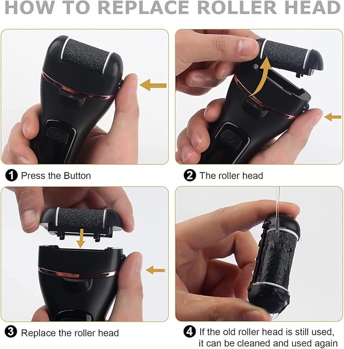 12 Pack Electric Pedicure Device Replacement Roller Heads - Image 7