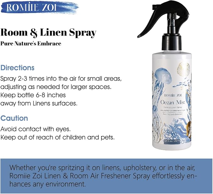ROMIIE ZOI Room Spray Air Freshener Scented Ocean Mist - Image 2