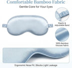 2Pcs Silk Sleeping Mask, Soft Breathable Blackout Eyeshade Comfortable - Image 3