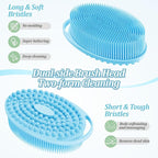 Silicone Back & Body Scrubber Set 2PCS, 13.4'' Gentle Exfoliating Back Scrubber - Image 4