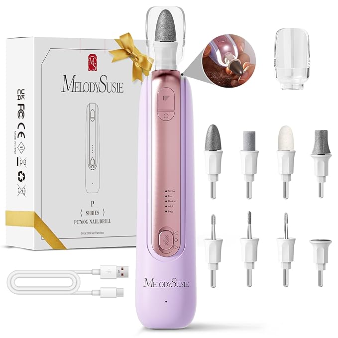 MelodySusie Cordless Pedicure & Manicure Nail Drill Kit, PC760G by MelodySusie