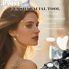 Jade roller and gua sha, facial roller, women's skincare tool, self-care gift - Image 2