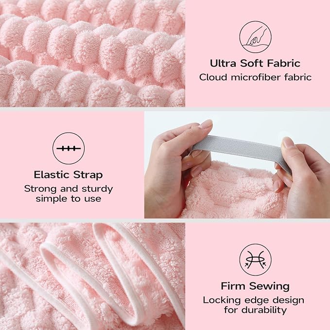 REDKISS 5 Pack Extra Large Hair Towels - Image 6