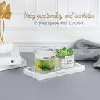 Luxspire Bathroom Vanity Tray, 8 x 4 inch Resin Kitchen Sink Tray - Image 7