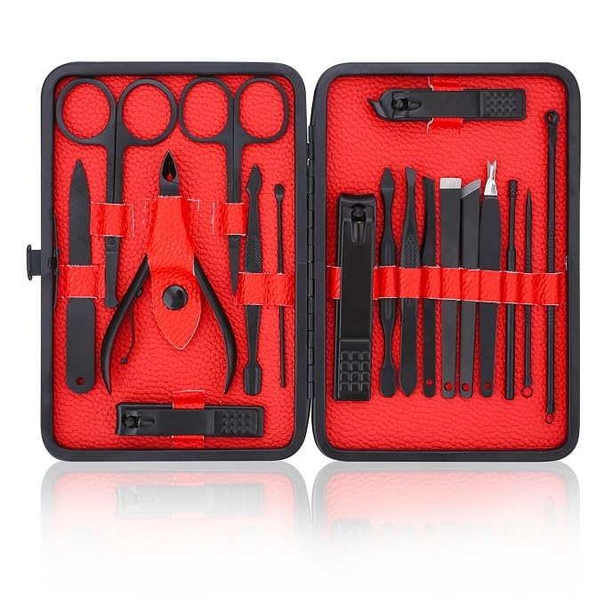 Manicure Set-Stainless Steel Nail Care Set-Professional Ingrown Toenail Clipper by LifHap