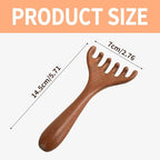 2 PCS Wood Scalp Massager Portable Head Scratcher Massage Comb Head Massage - Image 2
