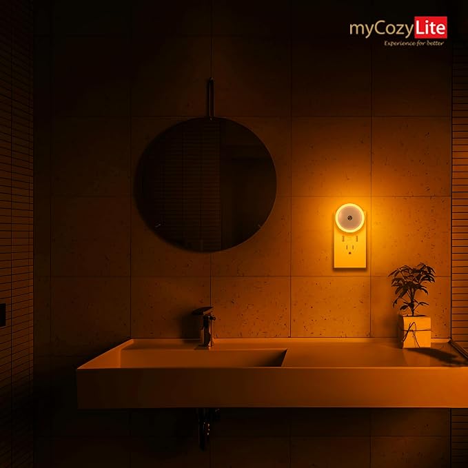 Amber Night Light Plug in, Dusk to Dawn Sensor, Automatic Nightlight, Energy - Image 8