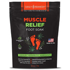 Muscle Relief Foot Soak with Epsom Salt, Made in USA, Soothe Tired Feet by DAILYREMEDY