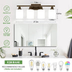 MOKATNG 4-Light Bathroom Light Fixtures, Vanity Light - Image 8