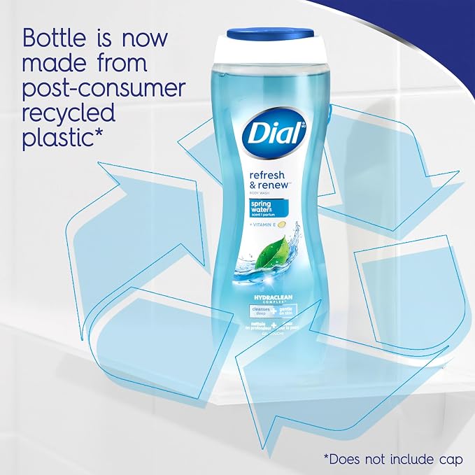 Dial Body Wash, Refresh & Renew Spring Water, 16 Fl Oz, Hydraclean Complex & - Image 4