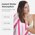 JML Microfiber Bath Towels, 2 Pack, Super Absorbent, Fast Drying, Large Beach - Image 5
