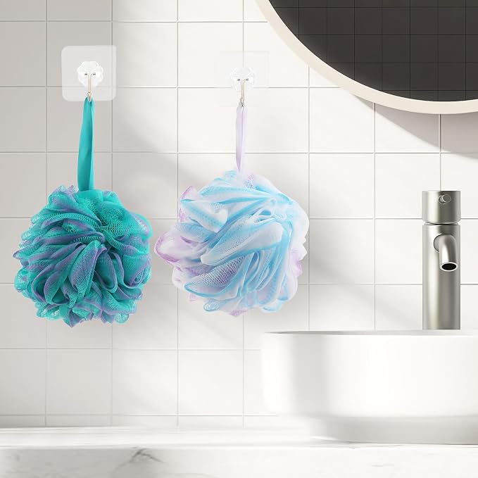 Fu Store Loofah Sponge Shower Loofahs 60g Bath Sponges Mesh Balls 4 Colors - Image 5