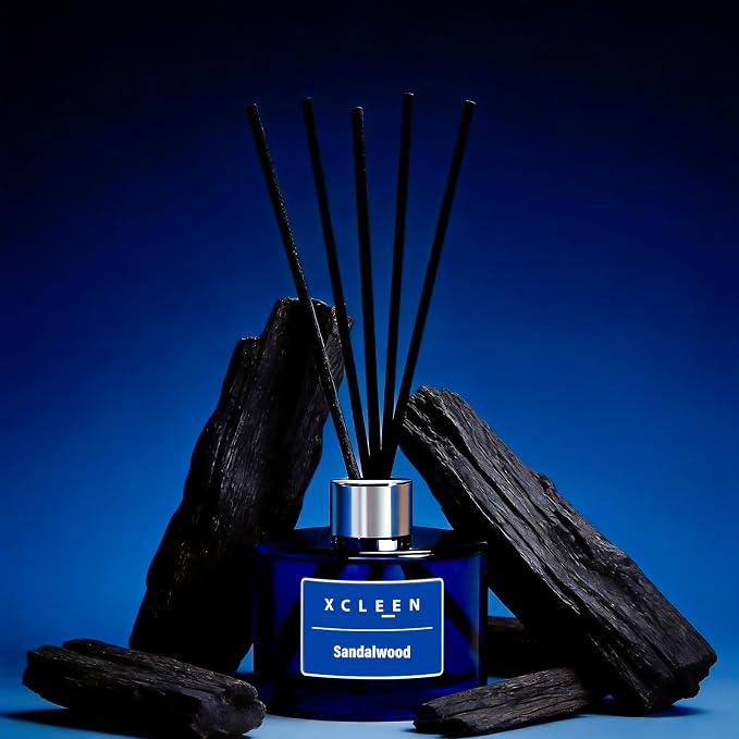 Xcleen Reed Diffuser Set, 6.7 fl oz Sandalwood Scented Oil Diffuser - Image 5