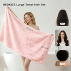 REDKISS 5 Pack Extra Large Hair Towels - Image 2