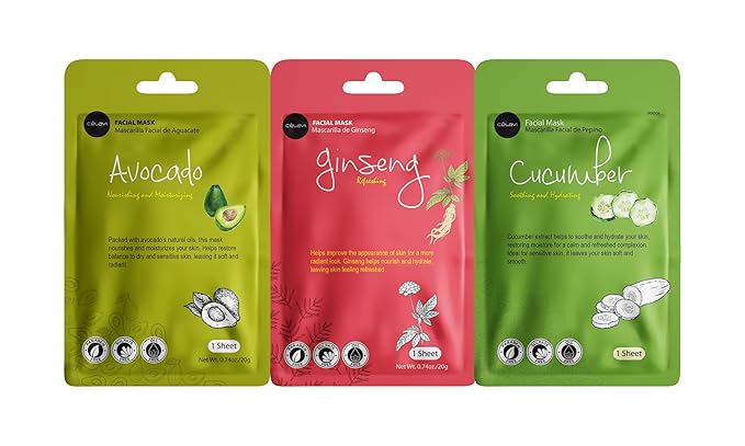 Celavi Essence Facial Sheet Face Mask Variety Set Classic Authentic Korean - Image 6