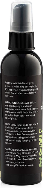 Aromasong Eucalyptus & Wild Mint Linen and Room Spray, Natural Aromatic Mist - Image 5