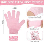 50 Pairs Exfoliating Gloves for Body Bulk, Double Sided Bath Scrub Gloves for - Image 2