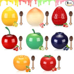 8 PCS Bee Lip Balm Lip Mask Fruit Pot by Deepmind