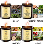 4 Pack 28oz Scented Candles, Soy Wax Jar Candles, Coconut Vanilla, Scented - Image 3