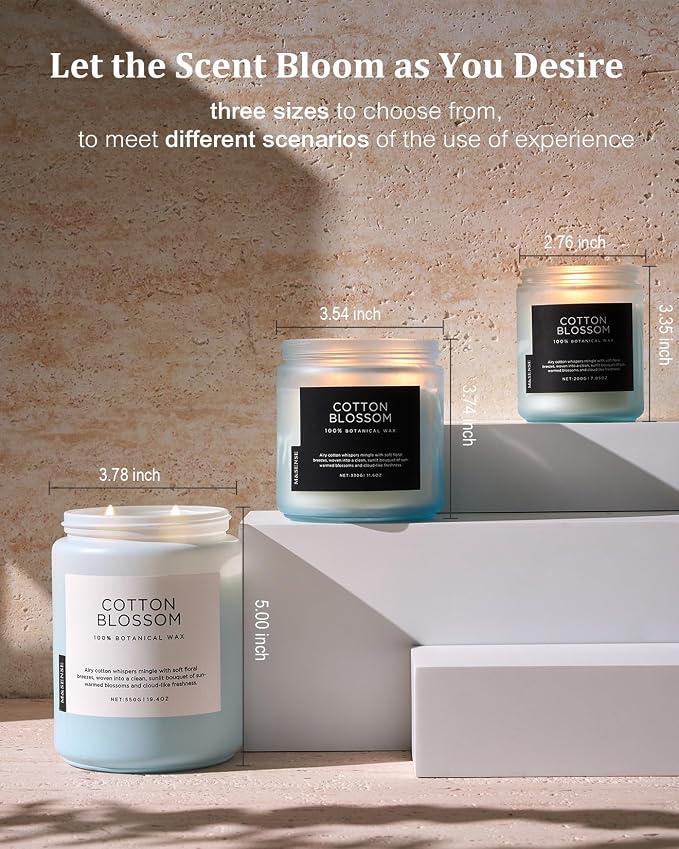 M&SENSE Clean Cotton Scented Candle - Image 7