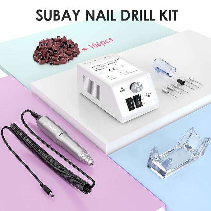 SUBAY Professional Finger Toe Nail Care Electric Nail Drill Machine Manicure - Image 7