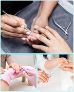 7pc Ingrown Toenail Remover Pedicure Tools Kit, Nail Clippers, File and Lifters - Image 5